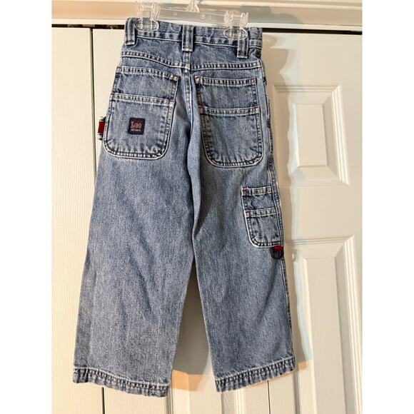 Lee's Boys Size 5 Slim Carpenter Blue Jeans - Picture 5 of 6